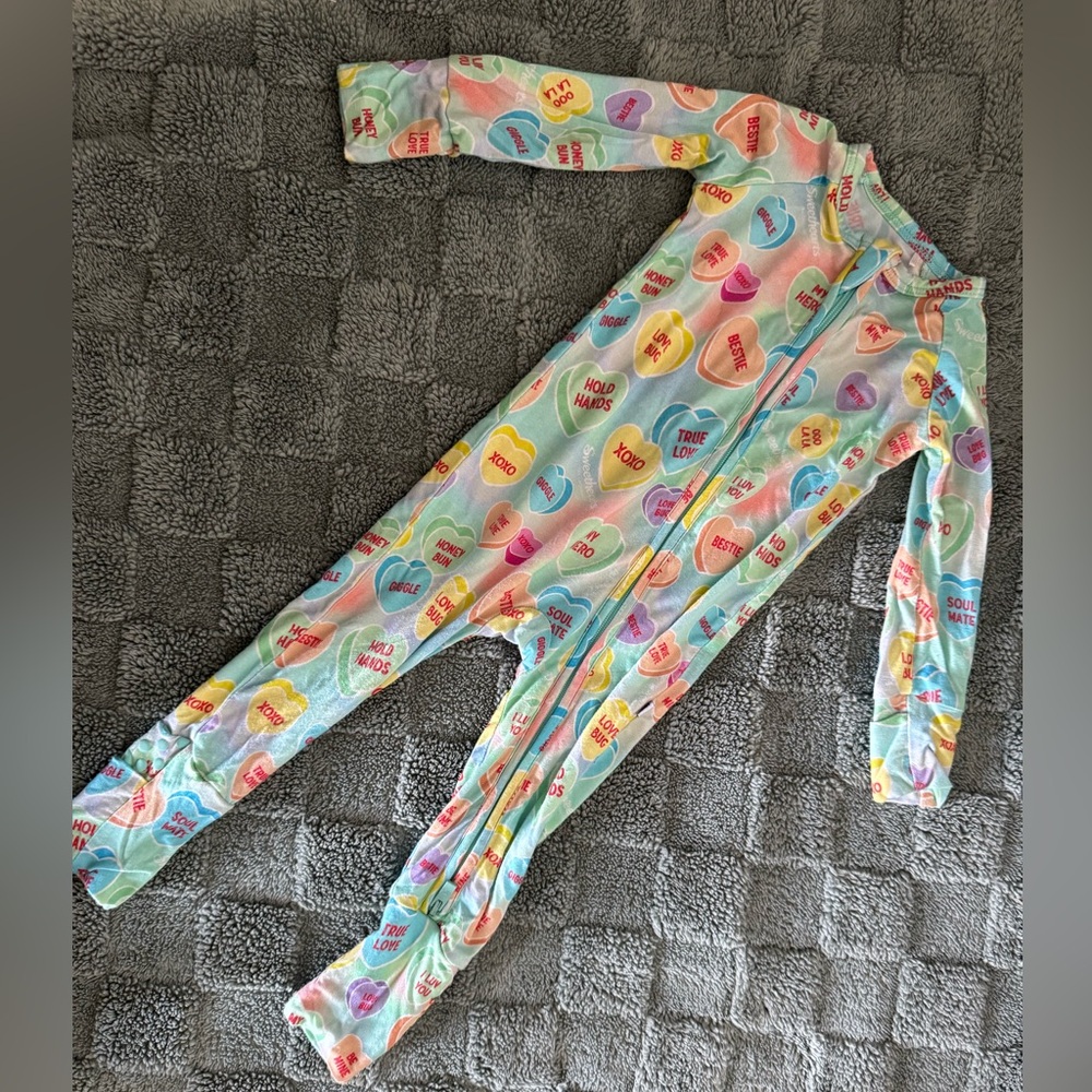 Valentines Hearts Candys Bamboo Pajama
